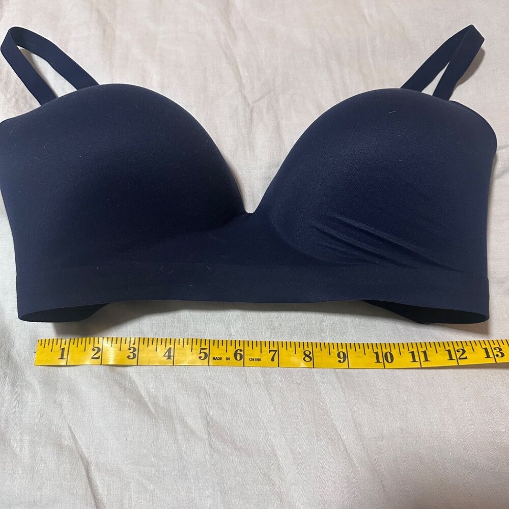Soma Enbliss Wireless Bra 38DDD | Full Coverage | Navy Blue Comfort Fit - Picture 2 of 5
